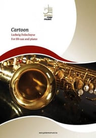 Cartoon Bb Saxophone and Piano cover